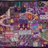 VPT-A16 Handmade Vintage Patchwork Abstract Tapestry Bohemian style Heavy Embroidered Ethnic Hippie Indian Wall décor Art Wall hanging 40 x 60 Inches VTrendz