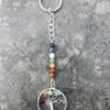 7 Chakra / Seven Chakra Natural Stones Keychain/Car Hanging/Bag Charm for Positivity, Energy Balancing - Image 2