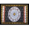 Zodiac Multicolor, Black and white, Tye Dye Wall Hanging Handmade Cotton Tapestry 84"x54" inch VTrendz
