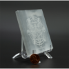 Selenite Engraved Charging Plate Coaster for Crystal Cleansing & Manifestation 3x3 Inch VTrendz