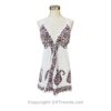 Batik Printed Short Scarf Dress with Adjustable Straps and Stretchable Back VTrendz