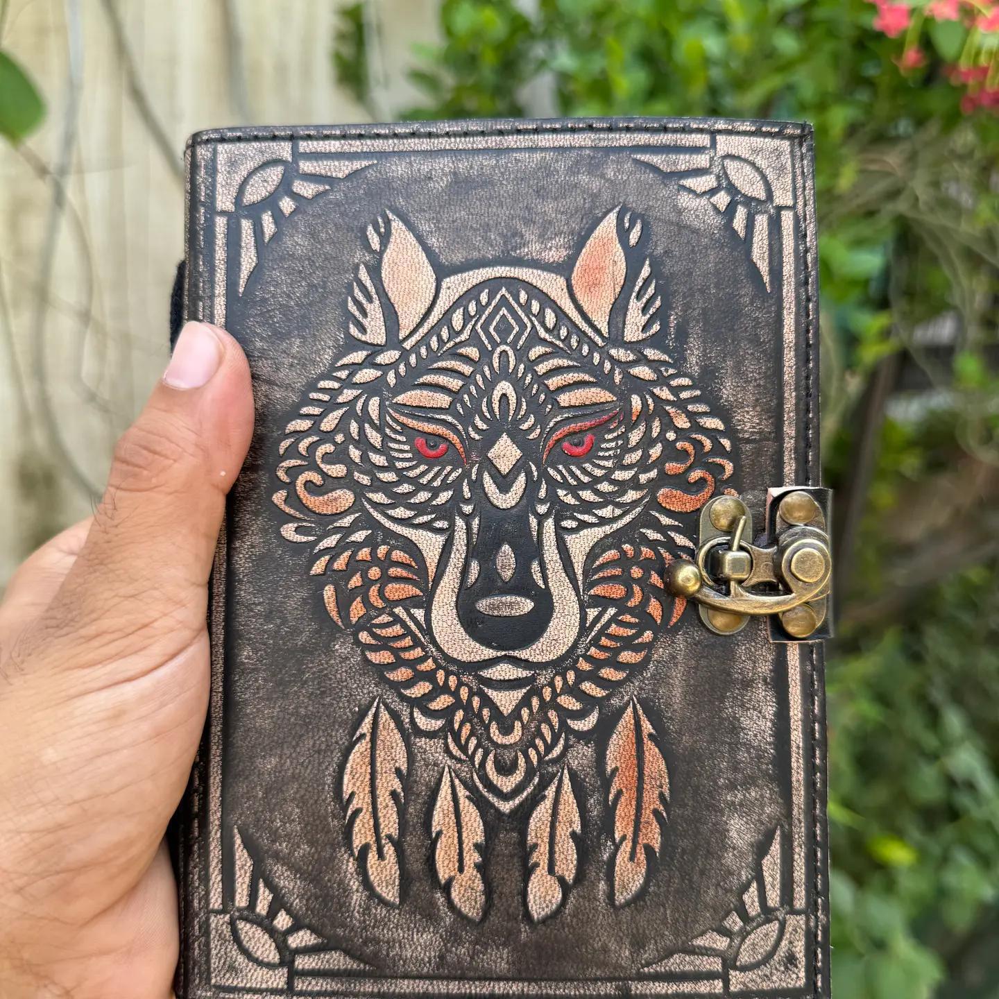 Spirit Wolf Embossed Leather Journal | A Chronicle of Instinct & Wisdom - Image 7