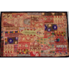 VPT-A06 Handmade Vintage Patchwork Abstract Tapestry Bohemian style Heavy Embroidered Ethnic Hippie Indian Wall décor Art Wall hanging 40 x 60 Inches VTrendz