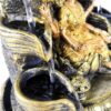 Goddess of Wealth & Prosperity Goddess Lakshmi Fountain / Lakshmi with Lotus Flower, Rolling Crystal Ball & LED Antique Resin Tabletop Waterfall Fountain 22 cm*22 cm*29 cm VTrendz