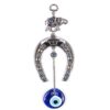 1 horse shoe with elephant and evil eye Hanging, Handmade, 10" VTrendz