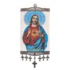 17.5" Inch Jesus Large Carpet Wall Hanging Handwoven VTrendz
