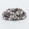 Pink Jasper Stone 108 Yoga Mala 6 & 8mm Bead Necklace Charm Bracelet VTrendz