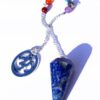 Lapis Lazuli Chakra Beads 12 faceted Pendulum 3-in-1 pendulum, bracelet, pendant - Image 2