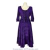 Long Sleeves Victorian Style Corset Dress with Georgette Lace & Threadwork - Image 11