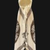 Scarf Dress with Belt around the Waist and Batik Print & Embroidery, One Size Fits Most - Image 5