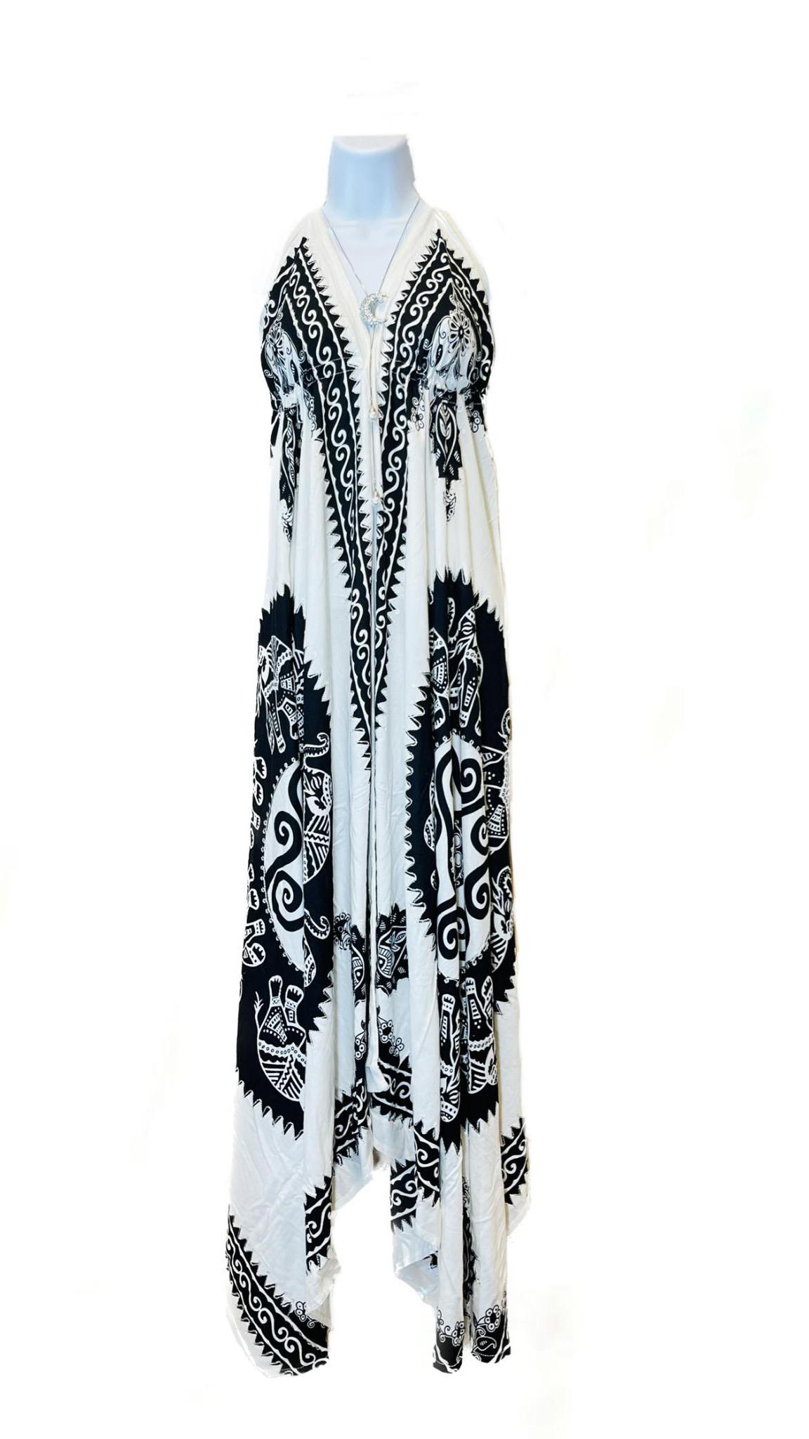 Batik Scarf Dress Dori with Halter Neck & Back Ties - Image 6