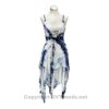 2 Layer Tie Dye Handkerchief Dress with Front Corset & Adjustable Straps VTrendz