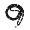 Black Tourmaline 108 Mala 6 & 8mm Beads Bracelet Mala Prayer Beads OM Charm Meditation Necklace - Image 2