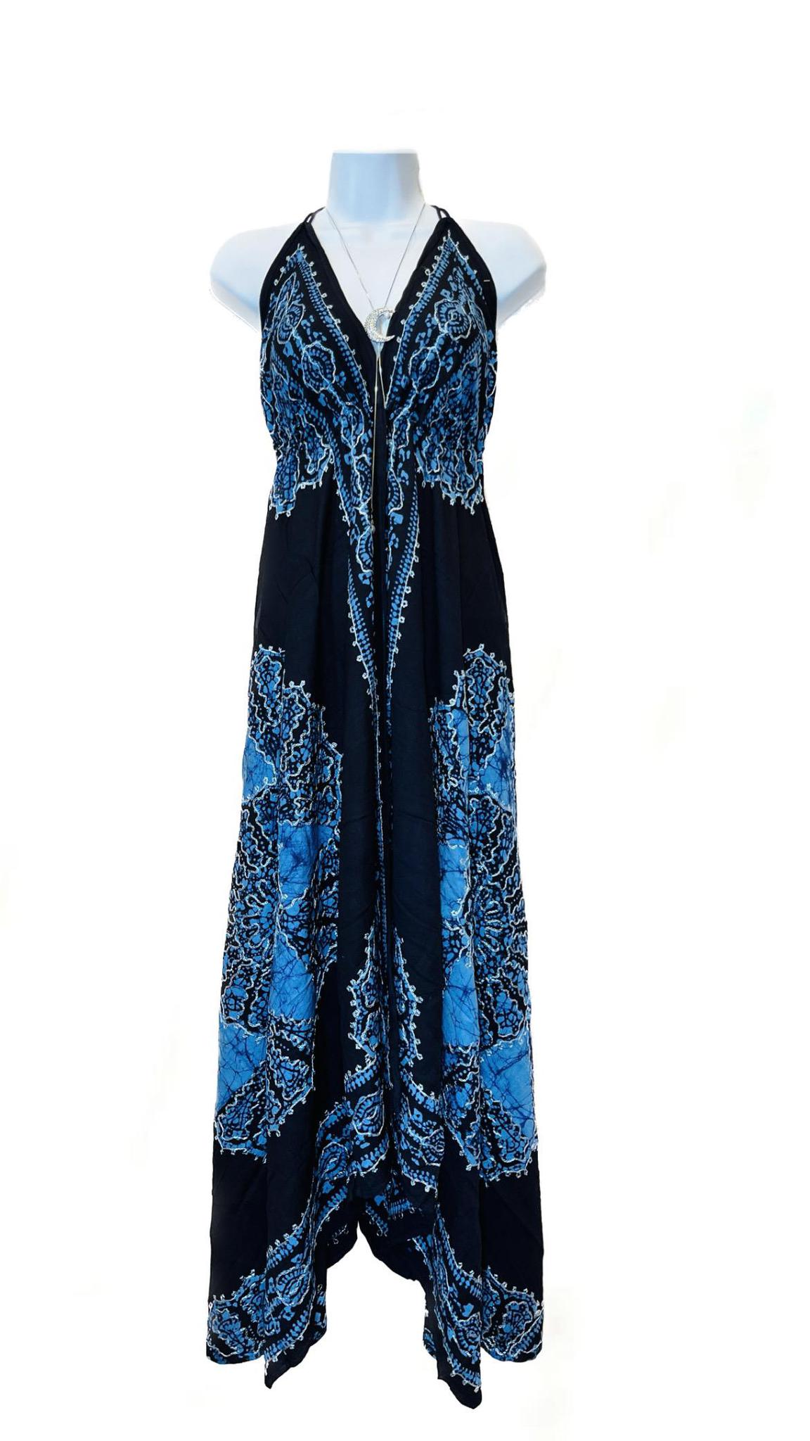 Batik Scarf Dress Dori with Halter Neck & Back Ties - Image 10