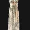Scarf Dress with Belt around the Waist and Batik Print & Embroidery, One Size Fits Most - Image 3