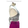 Bikini Top/ Rayon Halter Neck Embroidery and Fringe Crop Top with Tie in the Back, 1 Size Fits Most - Image 7