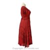 Short Sleeves Victorian Style Corset Dress with Lace & Floral Threadwork - Image 12