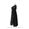 Short Sleeves Victorian Style Corset Dress with Lace & Floral Threadwork - Image 25