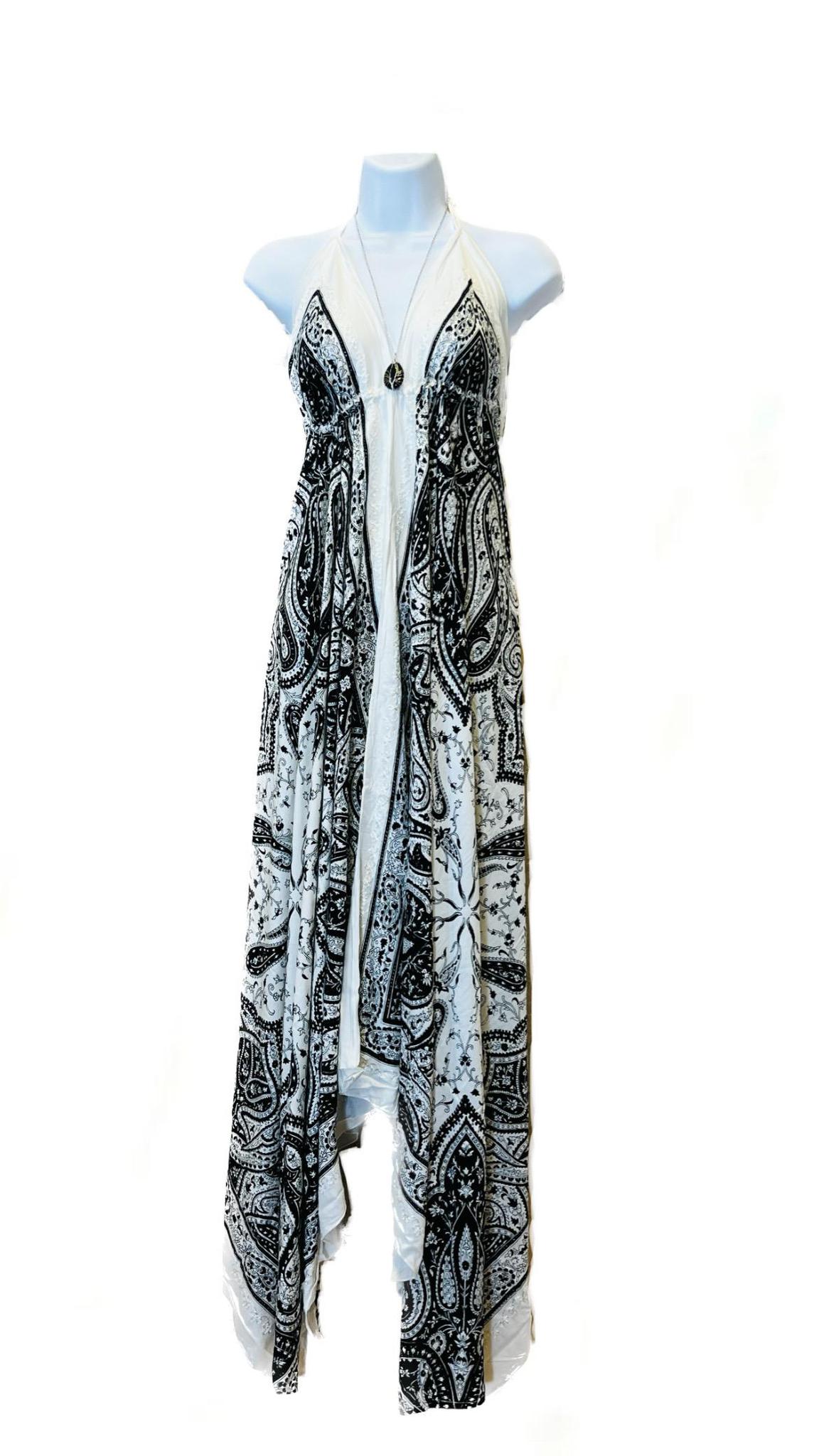 Batik Scarf Dress Dori with Halter Neck & Back Ties - Image 9