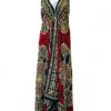 Batik Scarf Dress Dori with Halter Neck & Back Ties VTrendz