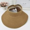 Visor Hat with Adjuster Velcro and Bow;  Adult One Size Fits Most (22-23 inches), adjustable size - Image 3