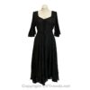 Long Sleeves Victorian Style Corset Dress with Georgette Lace & Threadwork - Image 26
