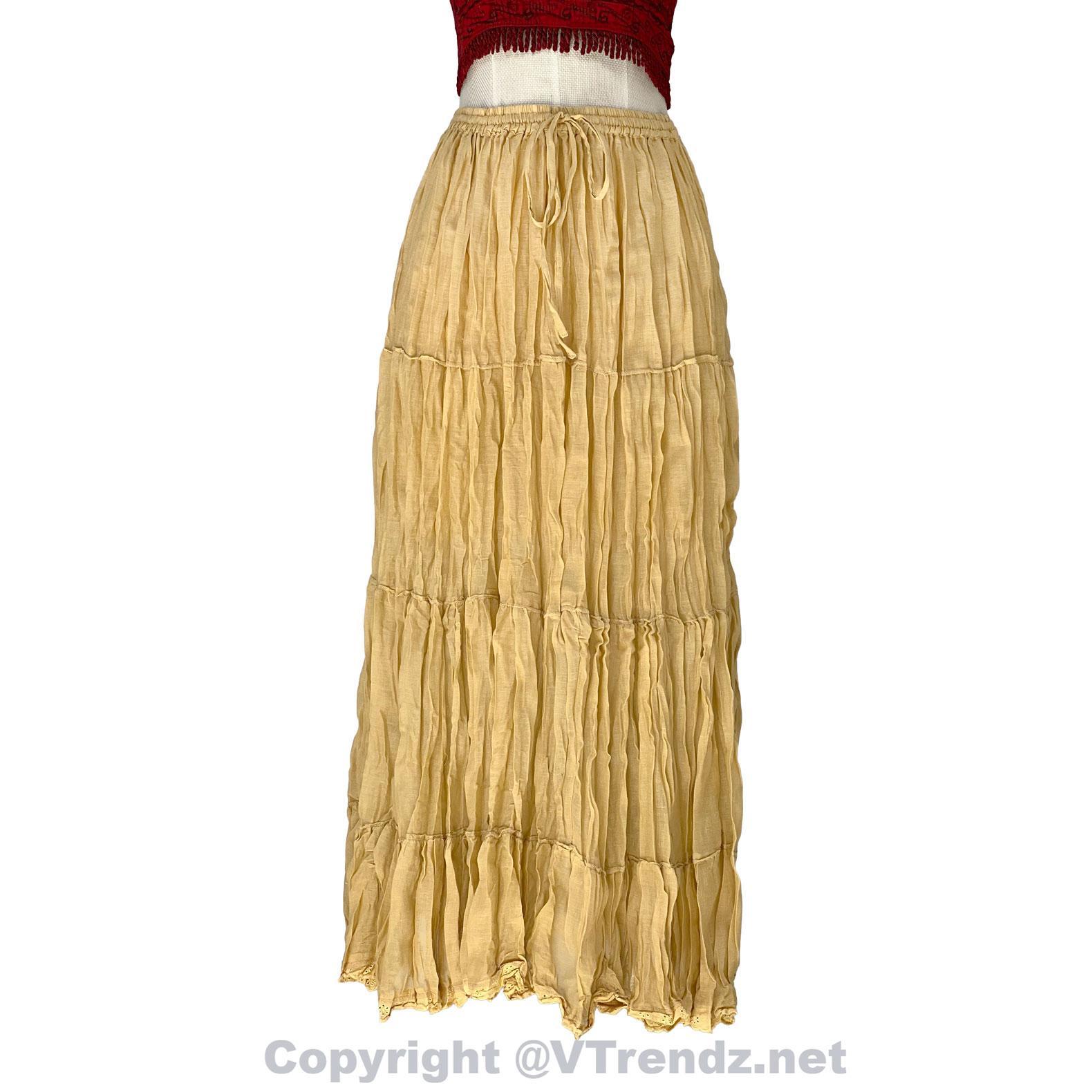 Cotton Skirts Flaired One size Fits Most