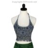 Bikini Top/ Rayon Halter Neck Embroidery and Fringe Crop Top with Tie in the Back, 1 Size Fits Most - Image 55