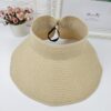 Visor Hat with Adjuster Velcro and Bow;  Adult One Size Fits Most (22-23 inches), adjustable size