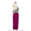 Bikini Top/ Rayon Halter Neck Embroidery and Fringe Crop Top with Tie in the Back, 1 Size Fits Most - Image 4