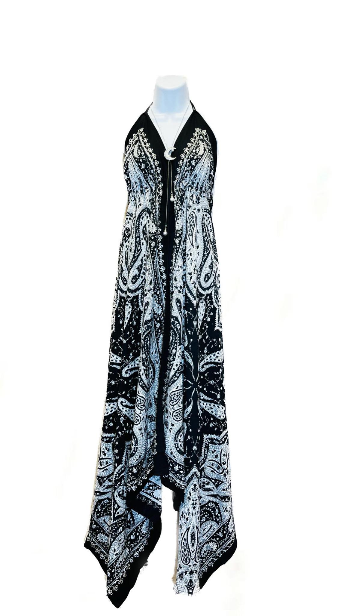 Batik Scarf Dress Dori with Halter Neck & Back Ties - Image 5